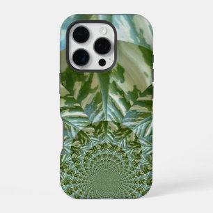 Eco Green Camo Kaleidoscope Sustainable Vision iPhone 16 Pro Case