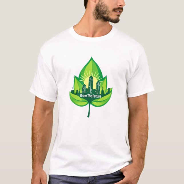 Eco Green City Sustainable Living Design t-shirt (Front)