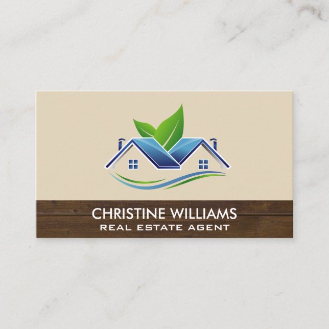 Eco Home | Wood Appointment Card (Front)