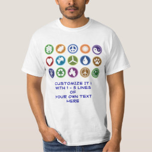 Eco & Peace Symbols T-Shirt