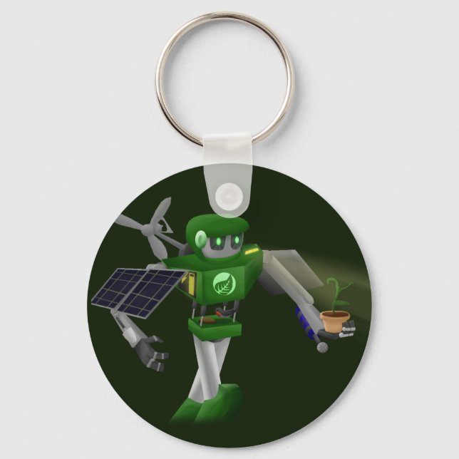 Eco Robot With Robin Key Ring (Front)