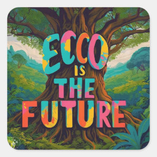 Eco Square Sticker