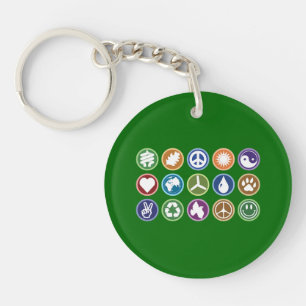 Eco Symbols Key Ring