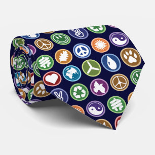 Eco Symbols Tie