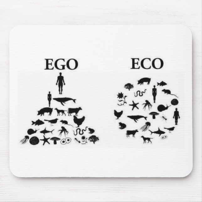 Eco vs Ego Mouse Mat (Front)