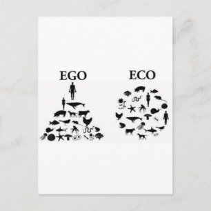 Eco vs Ego Postcard