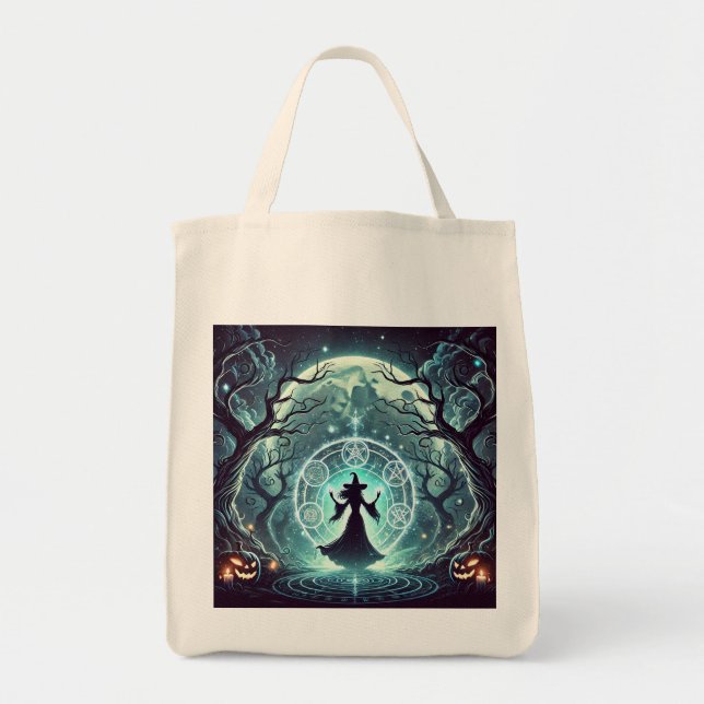 Ecobag  witches spell magic in the magical forest. tote bag (Front)