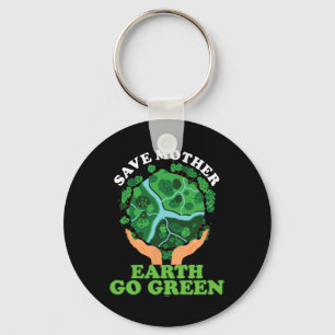 Ecofriendly Ecologist Storage Mother Earth Go Gree Key Ring