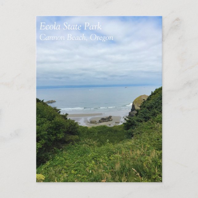 Ecola State Park, Cannon Beach, Oregon Postcard (Front)