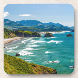 Ecola State Park, Oregon. Panorama of Crescent Coaster