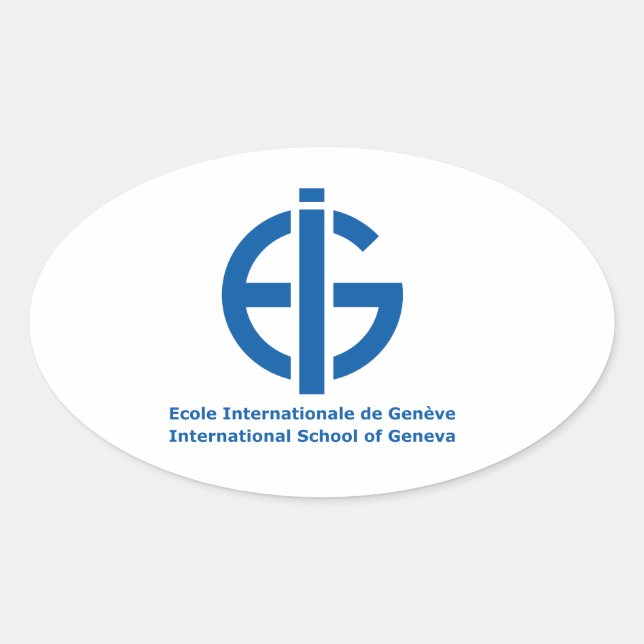 Ecolint Logo Oval Sticker (Front)
