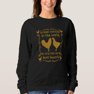 Ecological chicken poultry farming agriculture sweatshirt