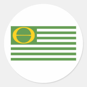 Ecology Flag Classic Round Sticker