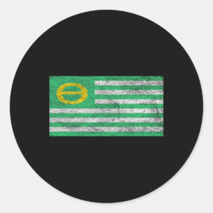 Ecology Flag Environmentalism Earth Day 1 Classic Round Sticker