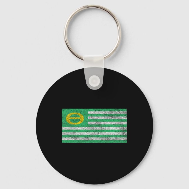 Ecology Flag Environmentalism Earth Day 1  Key Ring (Front)