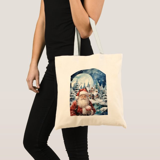 Economic Bag (Eco Bag) Santa Claus Night (Front (Product))