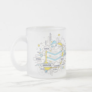 economic empowerment frosted glass coffee mug