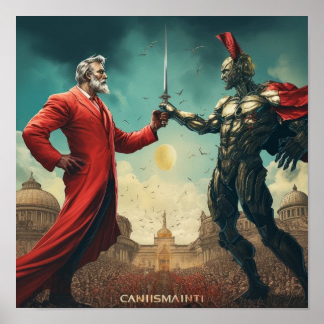 Economic Ideologies: Capitalism vs. Communism Deba Poster (Front)