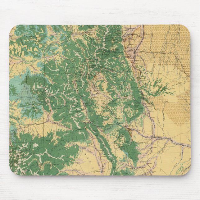 Economic Map of Colorado Mouse Mat (Front)