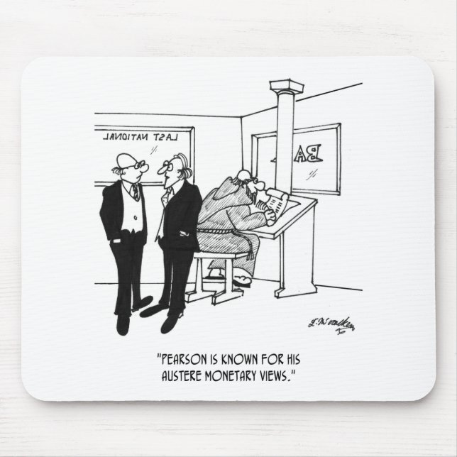 Economics Cartoon 3996 Mouse Mat (Front)