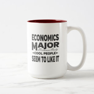 Economics College Major Cool People Two-Tone Coffee Mug