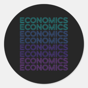 Economics Economist Classic Round Sticker