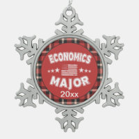 Economics Student USA Flag Red Plaid