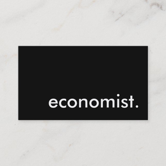 economist. business card (Front)
