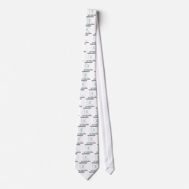 Economists Do It With Models (Economics Humor) Tie (Front)