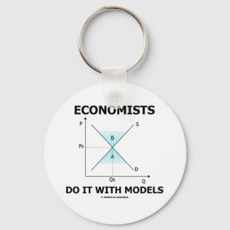 Economists Do It With Models (Economics Humour) Key Ring