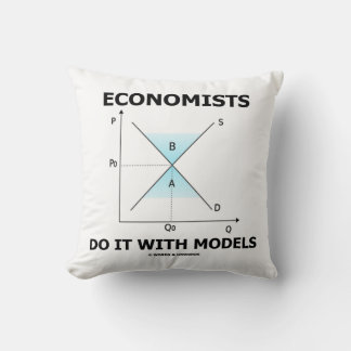 Economists Do It With Models (Supply Demand Curve) Cushion