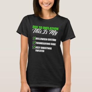 Economy Crisis Economics Prices Inflation Rate T-Shirt