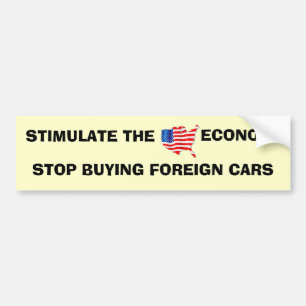 ECONOMY IN THE US.. BUMPER STICKER