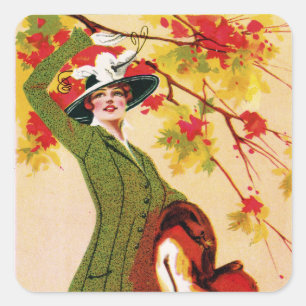 Economy Patterns Square Sticker