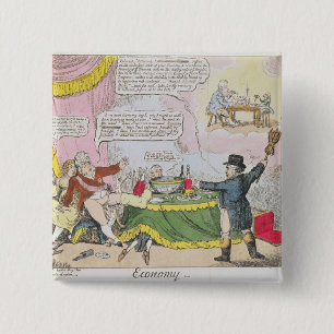 Economy', published by Johnston, London 15 Cm Square Badge