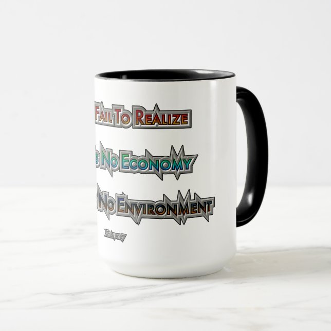 Economy vs Environment Mug (Front Right)