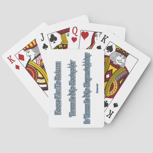 Economy vs Environment Playing Cards (Back)