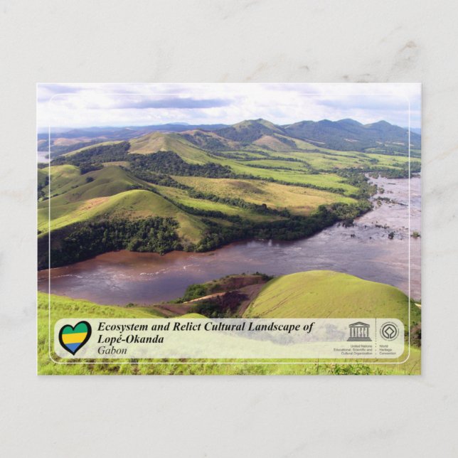 Ecosystem and Cultural Landscape of Lopé-Okanda Postcard (Front)