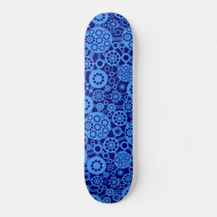 Ecosystem - Baby Blue on Dp Navy Skateboard