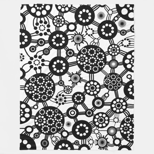 Ecosystem - Black Fleece Blanket (Front)