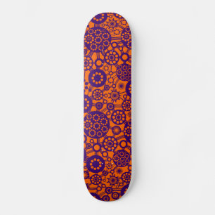 Ecosystem - Deep Purple on Orange Skateboard