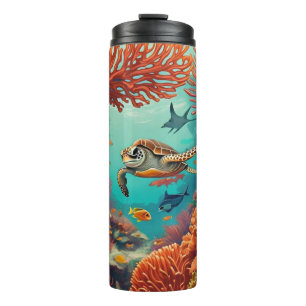 "Ecosystem Elegance" Thermal Tumbler