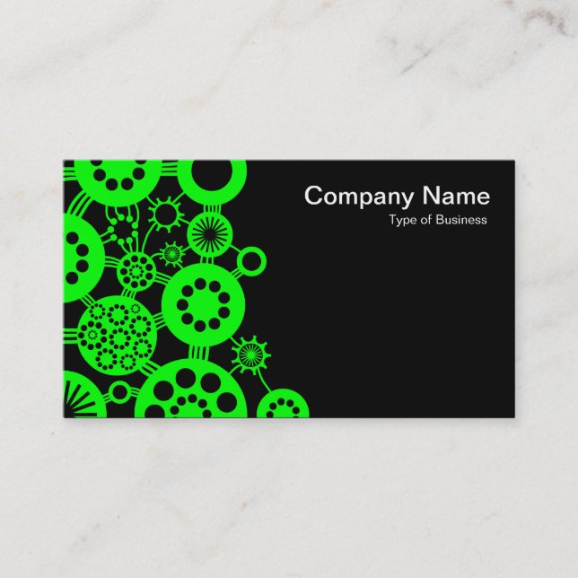 Ecosystem - Green with Black Business Card (Front)