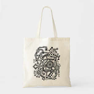 Ecosystem III - Black Tote Bag
