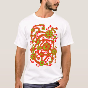 Ecosystem III Red and Martian Green T-Shirt