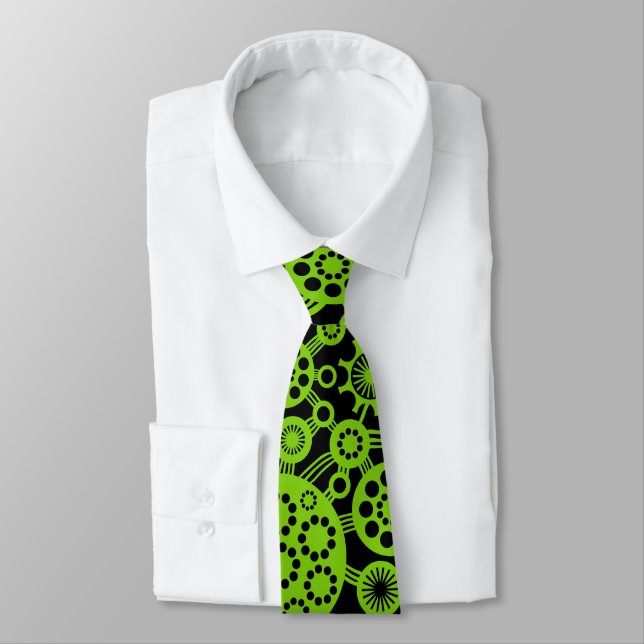Ecosystem - Martian Green on Black Tie (Tied)