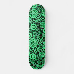 Ecosystem -  Mint Green on Black Skateboard