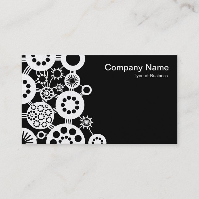 Ecosystem - White on Black (Platinum Card) Business Card (Front)