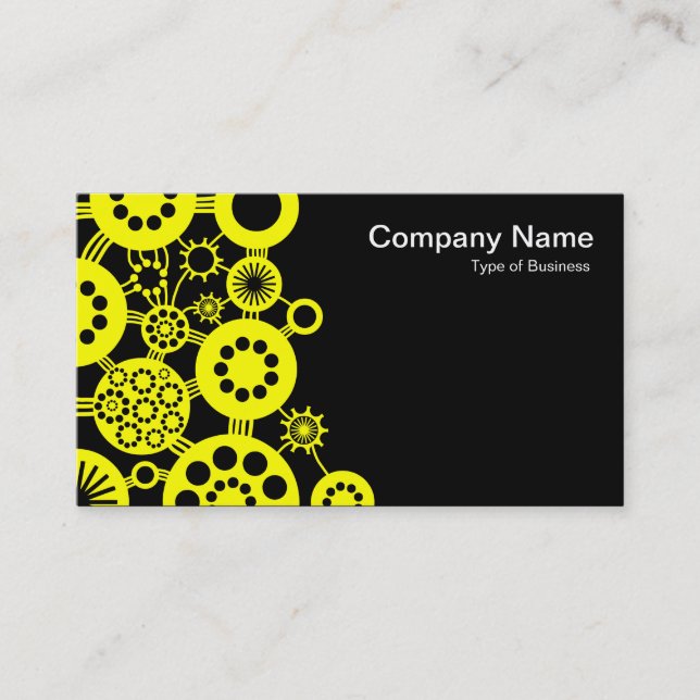 Ecosystem - Yellow with Black Business Card (Front)
