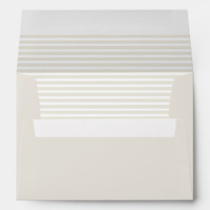 Ecru and White Striped Envelopes